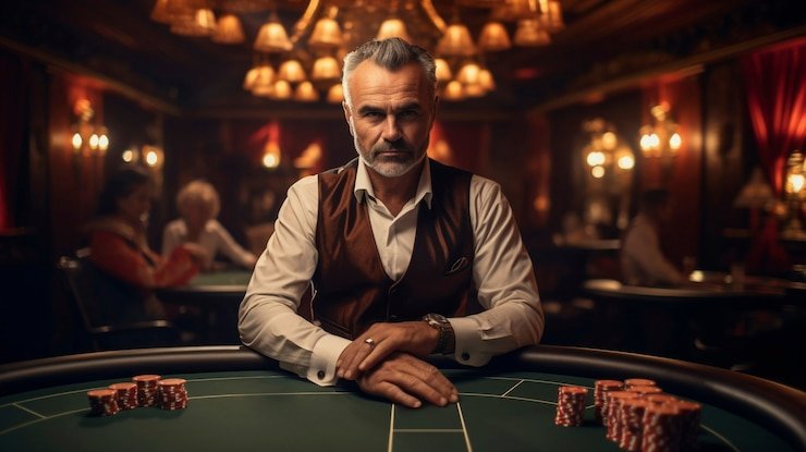 Professional live-dealer studio with multiple cameras broadcasting Blackjack table